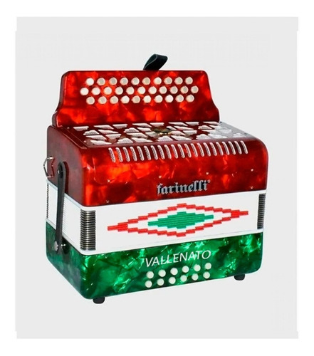 Acordeon Con Botones Bea Bandera 3012 Farinelli