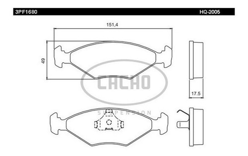 Pastilla De Freno Del P/ Fiat Uno/duna/palio/tipo S/sensor