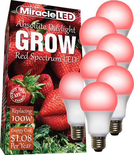 Miracleled 604455 Rojo Espectro Foco Cultivo