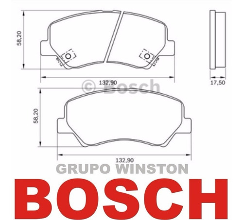 Jogo Pastilha Freio Dianteira Bosch Hyundai Veloster I30 1.6