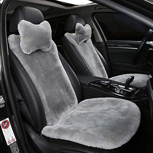 Fundas Asientos De Coche De Piel De Cordero Felpuda Y S...