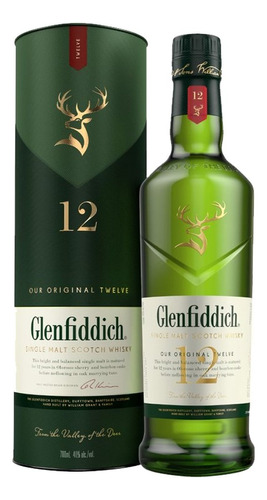 Whisky Glenfiddich 12 Años Single Malt X 750cc - Dh Vinoteca