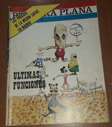 Revista Primera Plana N°494   18 De Julio De 1972