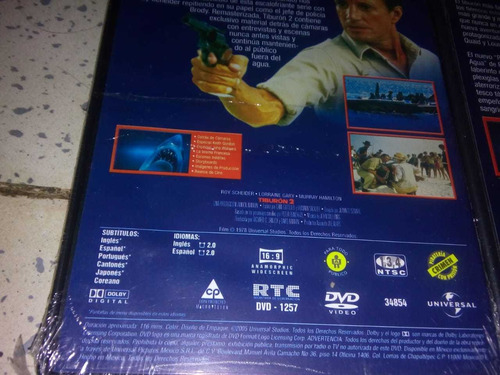 Tiburón 2, 3, Y 4 En Dvd Originales Con Doblaje En Español L (Usado)