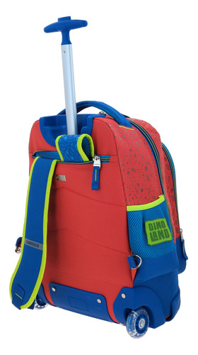 Mochila 3d Grande Chenson Baston Y Ruedas Dinosaurio Rex Dicor Co66063-r
