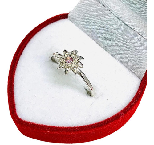 Anillo Flor Estrella Con Piedra En Medio Ideal Regalo Ap 307