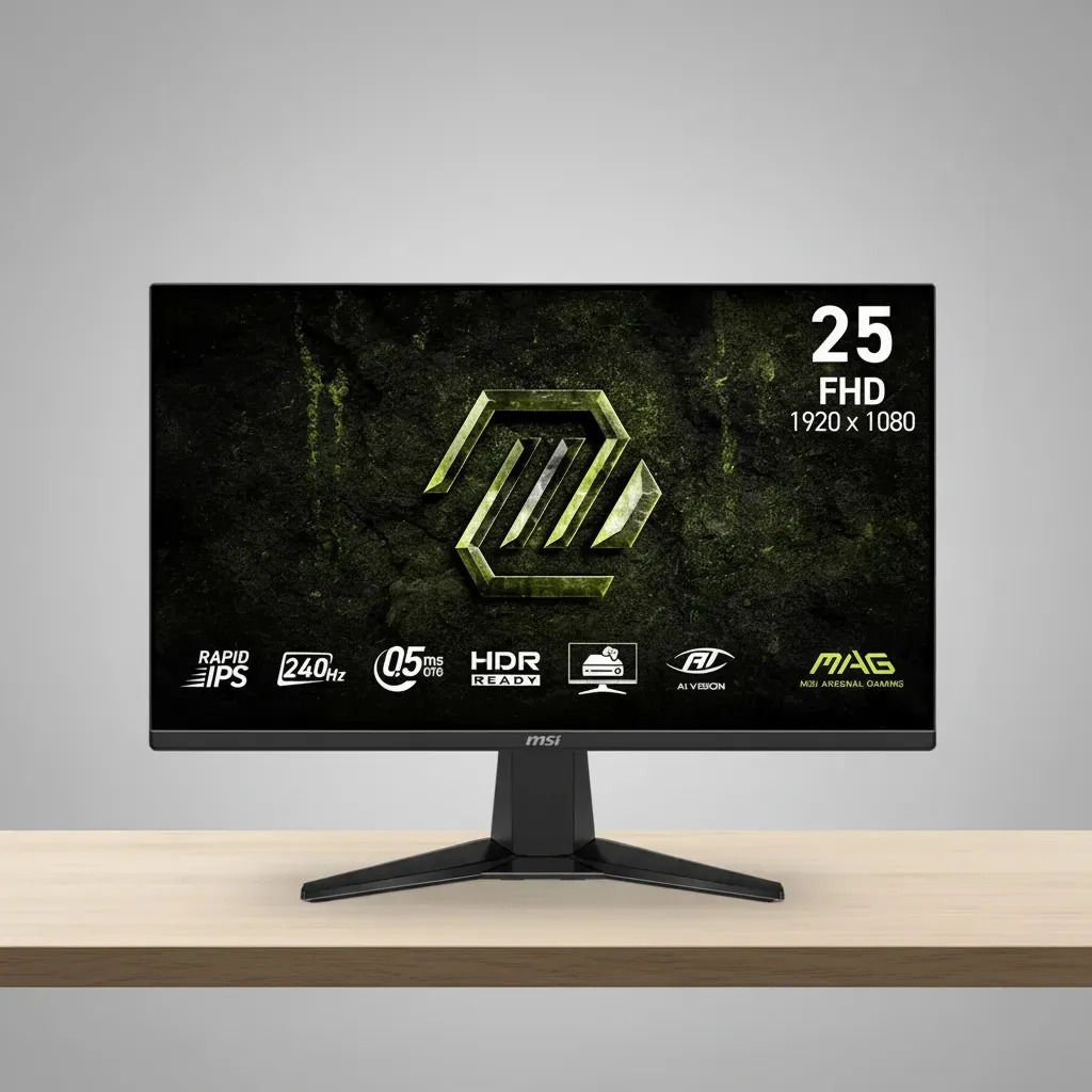 Monitor 25 Msi Mag 255f X24 0.5ms 240hz Full Hd Ips FreeSync Negro