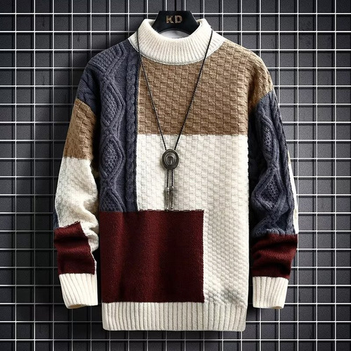 Suéter Moderno, Ropa Térmica, Suéteres A Rayas Para Hombre