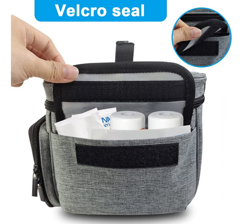 Kit De Caja De Almacenamiento Para Enfermería Pequeña, Gris