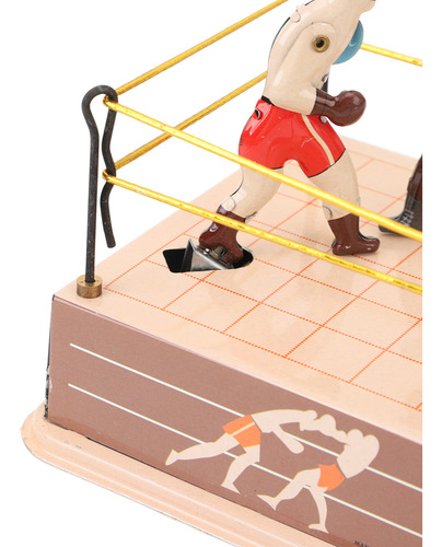 Ring De Boxeo Con Forma De Reloj, Juguete Decorativo De Hoja