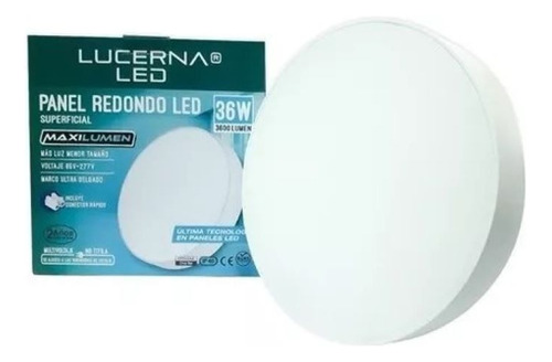 Panel Led Superficial Redondo 36w 6500k  Lucerna Maxilumen