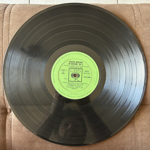 Lp Lafayette - Os Sucessos Vol. V - Raro! 1968 - Cbs Records (Usado)