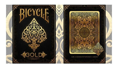Baraja De Oro De Bicicleta Por Tarjetas De Justancias