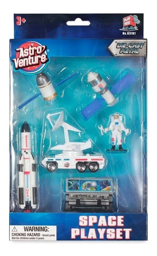 Set Figuras Astro Venture Space Playset Astronauta Espacial