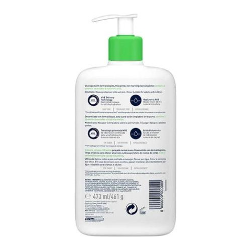 Loción para cuerpo CeraVe Corporal Loción Limpiadora Hidratante en dosificador 473mL