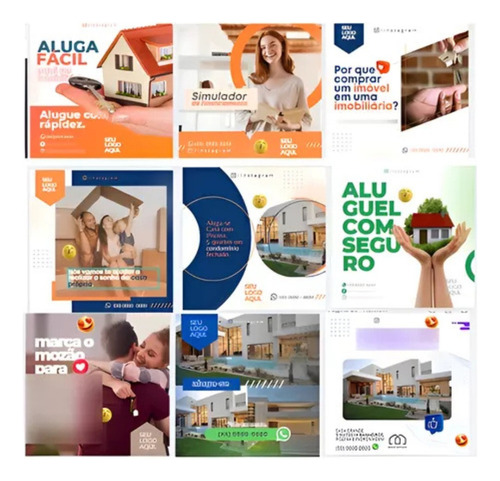 Kit Completo De Templates Para Imobiliárias No Canva