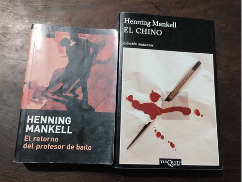 Lote X 2 Novelas De Henning Mankell. Tusquets. Olivos.
