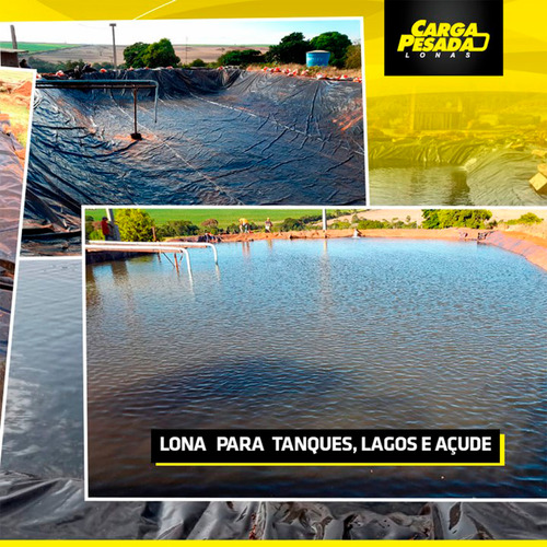 Lona Manta Geomembrana Tanque De Peixe Lago 12x40 / 40x12