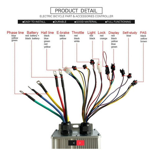 Controlador De Motor De Cubo 48v-72v 1000w-3000w 18mos Max60