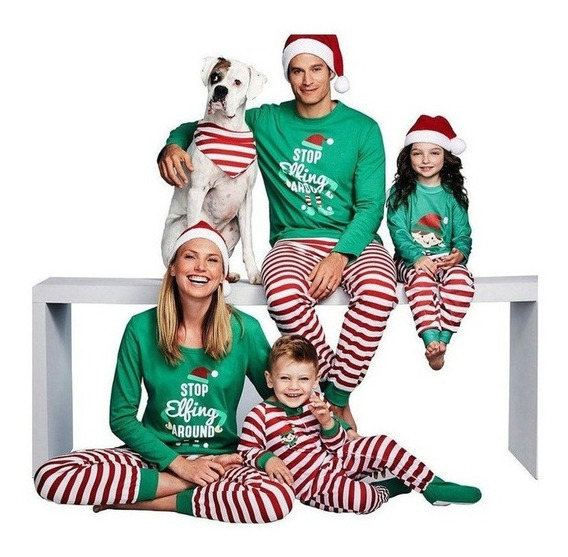 Pijama Pijamas Navidad Personalizada cualquier texto para 6-12 mths A 9-10 yrsg Ropa, calzado complementos AR3748011