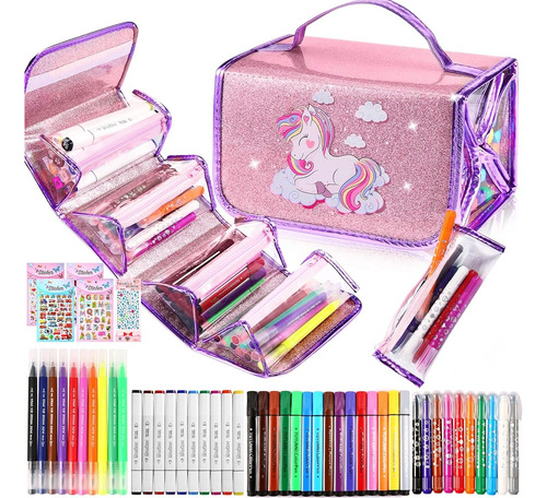 Mecids Kids Marker Set Unicornios Regalos Para Niñas Suminis