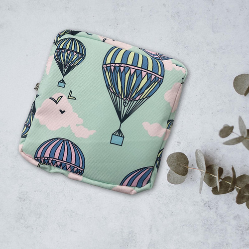 2 Bolsa De Almacenamiento De Servilletas Globo Verde