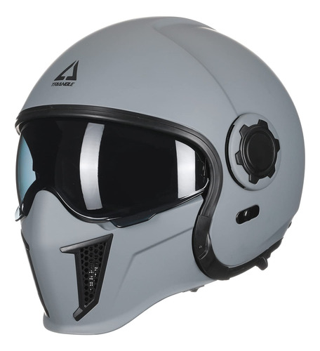 Triangle Casco De Motocicleta De Cara Abierta Para Hombres,