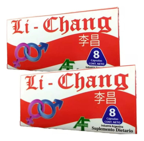 Li Chang X 16 Capsulas - Vigorizante Masculino. 4 Cajas