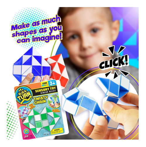 Twist Snake Puzzle Magic Snake Cube Play Fidget (1 Unit)