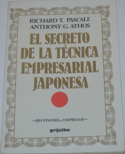 El Secreto De La Técnica Empresarial Japonesa R. Pascale G12