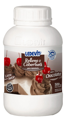 Crema Ledevit Chocolate X 500 Grs Cotillon Sergio Once