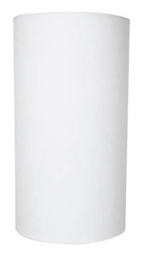 Cupula De Abajur Cilindrica Grande 40x15x15cm Soq 3,5 Branca