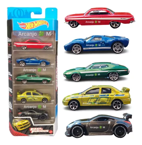 Pack 5 Carrinhos Hot Wheels Velozes e Furiosos - Mattel - Novo Mundo