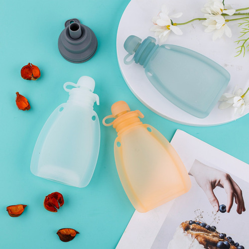 3 Bolsas Comida Bebés, Reutilizables De Comida Para Bebes