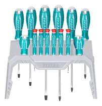 Comprar Set De 14 Destornilladores Total Clásicos Y Precisión + Base