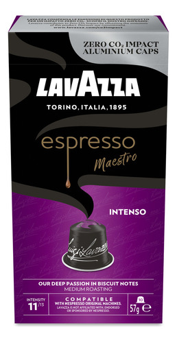 Café Espresso Maestro Intenso Lavazza 10 Cápsulas