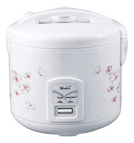 Narita Nrc-100 f 10-cup Arrocera Y Wormer Blanco Floral