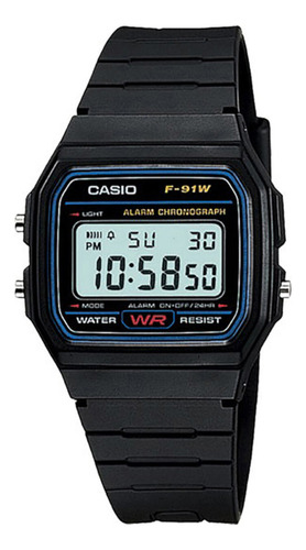 Reloj Casio F-91w-1x Classic Retro-negro