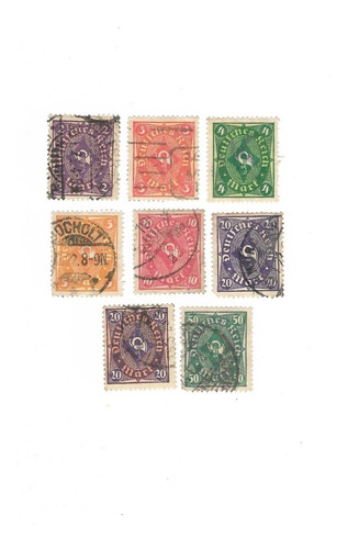 Lt698. Serie De La Corneta Postal De Alemania. Antiguos.