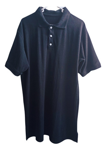 Camisa De Hombre De Algodón, Talla Grande, Negro