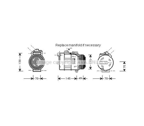 Compressor Do Ar Condicionado Bmw 530i Sedan 2000-2004 (e39)