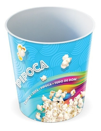 Balde Para Pipoca Popcorn Cinema Filme Retro Classico