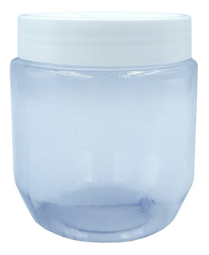 20 Pote Plástico 250ml Cristal C/ Tampa Rosca Colorida