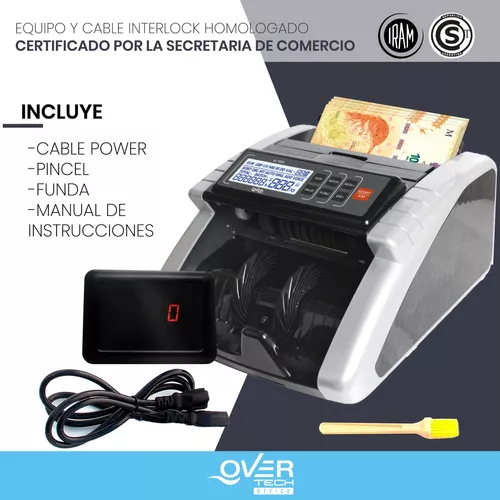 Contadora De Billetes Maquina Contar Led Overtech Al-1000