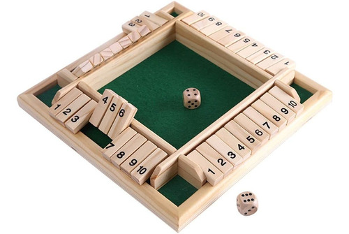 Juego De Dados Shut The Box Para Niños Adultos Juego De Mesa