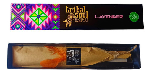Incienso Tribal Soul, 15 Grs, 10 Sticks, Aromas A Escoger Fragancia Lavanda Tribal Soul