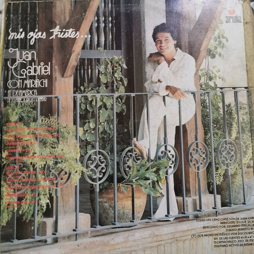 Disco Lp:juan Gabriel- Mis Ojos Tristess