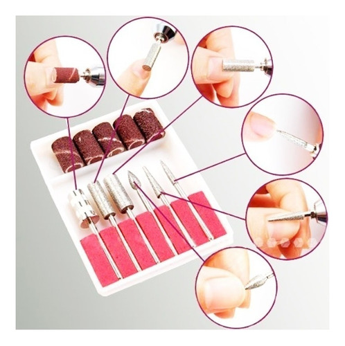 Set Torno Profesional Para Uñas Acrílicas Manicure Pedicure