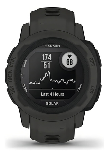 Relógios Smartband Garmin Instinct 2s Instinct 2s 0,79", estojo de polímero preto de 0,79", malha de silicone e moldura de polímero