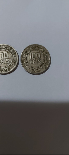 Vendo Quatro Moedas De 100 Réis, 1918, 1922, 1925 E 1932.